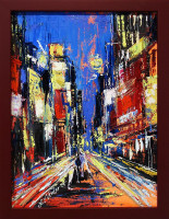 Linda Vontor - Big Apple at night - originál